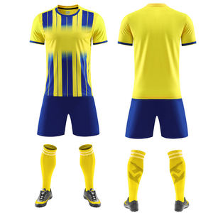 Meilleure vente hommes femmes léger 100% polyester maillot de football séchage rapide haute qualité sublimé uniformes ensembles Logo personnalisable - Product Image 2