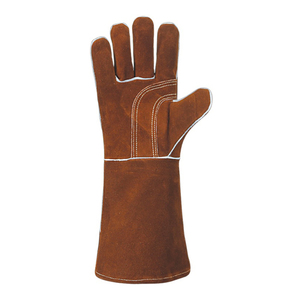 Sunland-Guantes de cuero de vaca para soldar, guantes largos de cuero de vaca, 100%, Protección Laboral, soldadura industrial - Product Image 6