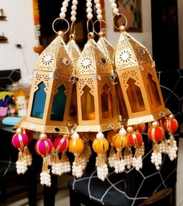 แขวนกรงมุกแขวนผนังตกแต่ง Diwali Eid สตริงตกแต่งอินเดียสวนคาเฟ่ร้านอาหารตกแต่งกลางแจ้ง - Product Image 4