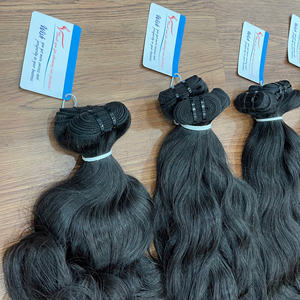 100% ต่อผมดิบแบบลอนธรรมชาติคุณภาพสูงสีผมเวียดนามแบบสองชั้น - Product Image 3