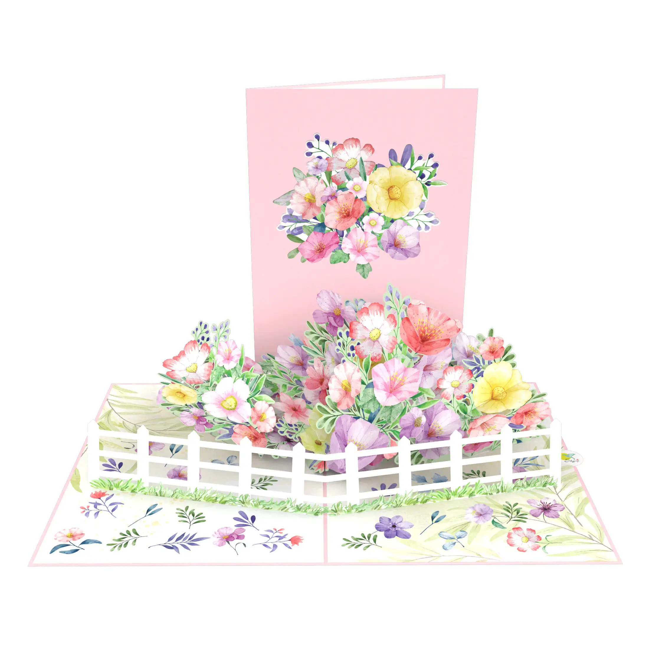 Flor 3D Pop Up Card Best Seller para memorable San Valentín Día DE LA MADRE Cumpleaños Tarjeta 3D Papel hecho a mano Las