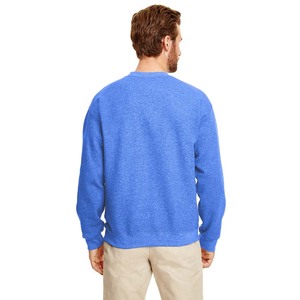 Sweat-shirt classique à col rond en molleton 100% coton, style doux, mélange de trois tissus - Product Image 2