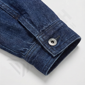 Chaqueta Vaquera Azul Índigo Oscuro para Hombre, Cierre de Botones a Presión, Bolsillos Delanteros Grandes, Casual, Cómoda, Ligera, Corte Clásico, Elegante - Product Image 6