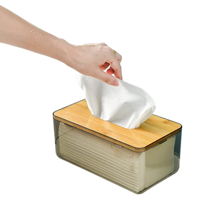 Soporte decorativo de lujo hecho a mano de madera para caja de pañuelos con dispensador de servilletas Rectangular moderno para uso en el hogar y la Oficina - Product Image 3