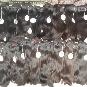 Extensiones de cabello crudo indio ondulado y rizado Paquete de trama de Cabello Hermoso DEL SUR DE LA India con frente de encaje - Product Image 2