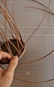 Cesta colgante de ratán hecha a mano barata, producto al por mayor - Product Image 3