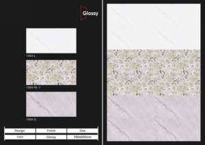 Azulejos de cerámica para pared de 300x600 mm, estilo moderno, para baño y cocina, con acabado brillante o mate, superficie con efecto de azúcar tallado, diseño de pared interior de lujo. - Product Image 3