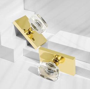 Perilla de puerta acrílica, tiradores de cajón, tiradores de tocador, tiradores de puerta de armario, tiradores de latón y acrílico, precio al por mayor - Product Image 2