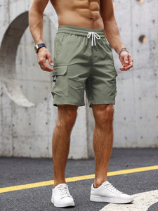Short cargo de coupe décontractée pour homme, multi-poches, vêtements de travail en coton d'extérieur avec motif solide, short cargo extensible nouveau style OEM - Product Image 6