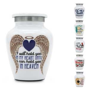 Angel Wings Mini <b>Urns</b> <b>for</b> <b>Human</b> <b>Ashes</b> <b>Small</b> <b>Urns</b> <b>for</b> <b>Ashes</b> Keepsake <b>Urns</b> <b>for</b> Female Tiny <b>Urn</b> <b>for</b> Funeral Miniature Decorative - Product Image 2