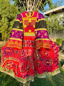 2024 robe de Festival Kuchi afghan Culture pachtoune robe Kuchi afghane avec robe brodée traditionnelle tribale faite à la main pour les femmes - Product Image 3