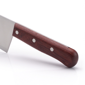 ชุดช้อนส้อมมีดโอเอ็มแบบสั่งทำมีดเชฟครัวอเนกประสงค์ใบมีดเหล็กดามัสกัสคมพิเศษด้ามจับไม้ - Product Image 4