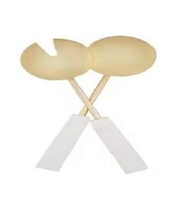 Único Personalizar Logo Forma Largo Redondo Blanco Mango Acero Inoxidable Chapado en Oro Juego de Servir Ensalada - Product Image 4