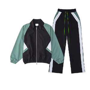 Vente en gros Vêtements de sport décontractés pour hommes Survêtements de jogging avec fermeture éclair Survêtements d'entraînement pour hommes Survêtements en polyester coupe-vent en nylon pour hommes - Product Image 2