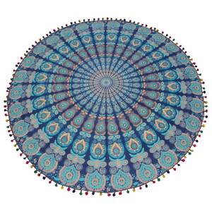 Tapiz redondo de Mandala Ombre impreso, decoración del hogar, tapices indios de algodón para colgar en la pared, tapiz redondo de Mandala Oem - Product Image 5