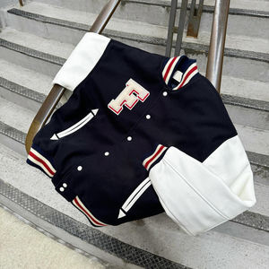 New 2025 Wholesale Custom Chenille Embroidery Baseball Varsity <b>Jacket</b> Sleeve Wool Letterman <b>Jacket</b> <b>Winter</b> <b>Leather</b> <b>Jacket</b> for Men - Product Image 1