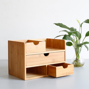 Caja de almacenamiento de escritorio de bambú natural, vajilla, utensilios de cocina, productos hechos de laminado de bambú vietnamita, venta al por mayor - Product Image 6