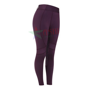 Direct Factory Sale Customizable Ladies Equestrian Leggings Anti-<b>Slip</b> Horse Riding Breeches Silicone Printing Sports Horse - Product Image 5