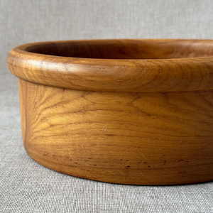 wood handcrafted salad bowl set vintage wooden salad bowl, plates, <b>utensils</b>, natural wood serving set - Product Image 5