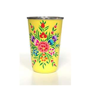 Hand Painted <b>Glass</b> Stainless Steel With Premium Style Modern Design Look for Home Kitchenware Bar Use Stainless Steel Tumbler - Product Image 1