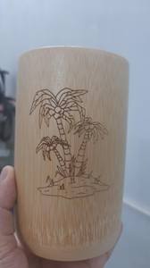 Taza de bambú de alta calidad para beber, taza artesanal para marca personalizada - Product Image 2