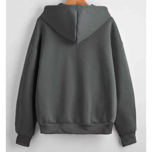 Sweat-shirt surdimensionné pour homme en tissu éponge de haute qualité, respirant et à séchage rapide, avec grande poche, taille et couleur personnalisables - Product Image 2