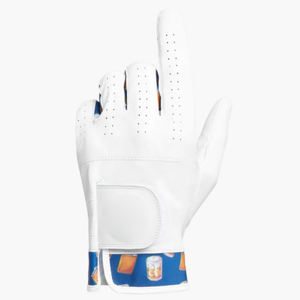 Gants de golf bleu Cabretta de qualité supérieure rembourrés pour le pouce et paume en cuir antidérapant doux et confortable pour tous les golfeurs Sports - Product Image 3