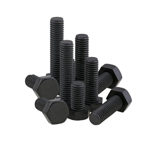 Pernos hexagonales de rosca completa de gran venta, cubierta negra, Tuercas de perno de brida personalizadas, paquete mayorista de tornillos, 100 Uds., 1000 Uds. Hecho en Vietnam - Product Image 1