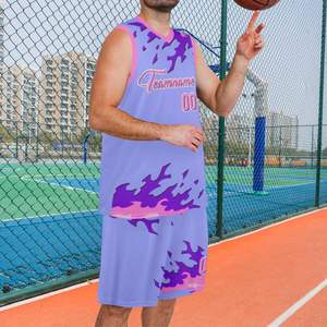 Takım Özel Tasarım Nefes Alabilen Isı Transfer Baskılı Basketbol Formaları OEM Büyük Beden Üniforma Setleri Anti-Bakteriyel Hızlı Kuruyan - Product Image 6