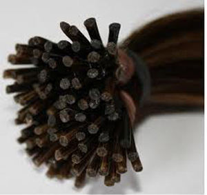 Kératine noire naturelle de 22 pouces I-Tips Indian Remy Hair Extensions Super Double Drawn Ends 100g Set pour femmes - Product Image 4