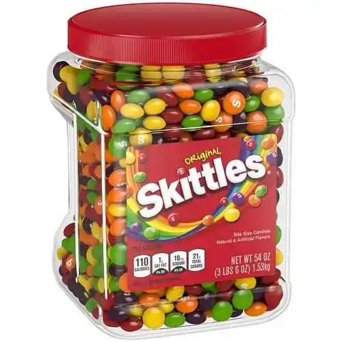 Harga grosir permen buah Skittles permen warna-warni baru Mini lembut permen asli 25g