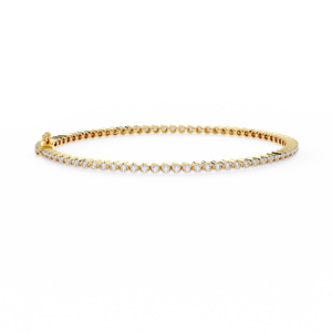 Fabulous 18K <b>Gold</b> Lab Grown Diamond Bracelet & <b>Bangle</b> - Product Image 1