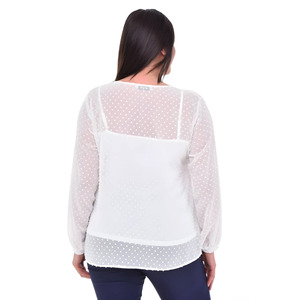 Blusa in Chiffon dal Design speciale: Comfort ed eleganza insieme - Product Image 4