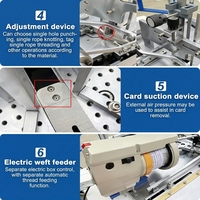 Machine automatique à nouer les nœuds de cordon en nylon pour étiquettes volantes pour vêtements Machine à enfiler les étiquettes volantes