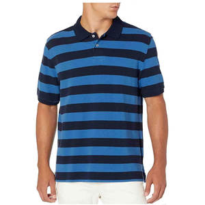 Custom Logo High Quality <b>Striped</b> Short Sleeve <b>Polo</b> T-<b>Shirts</b> Men Women Quick Dry Summer Casual Print Knitted Pattern - Product Image 5