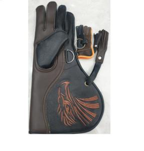 Guantes de águila de cetrería Camuflaje Duradero Cuero natural Multicapa La mejor protección Mano izquierda Falcon ODM OEM Flecha disponible - Product Image 2