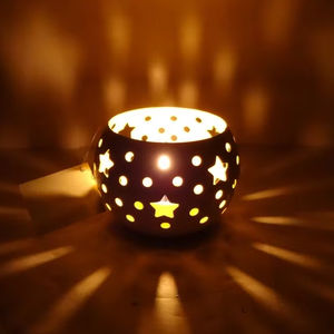 Décoration de table en fer fait à la main pour Pâques Noël Bougie votive Pilier Holder Pot de Noël Bol Décoratif Décoration de la maison - Product Image 1