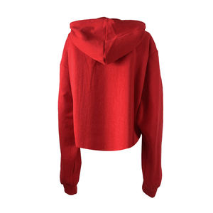Nuevas sudaderas con capucha cortas de moda para mujer, Jersey de algodón 100% transpirable, Sudadera con capucha corta para mujer - Product Image 4