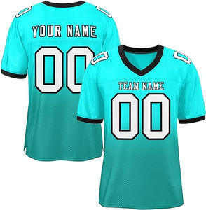 เสื้อเจอร์ซีย์ฟุตบอลอเมริกันทรงสั้นผ้าเจอร์ซี่พิมพ์โลโก้ตามสั่ง - Product Image 3