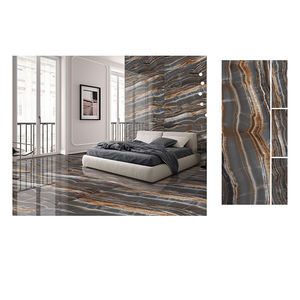 Carreaux de porcelaine d'Inde 600x1800 Carreaux de sol et de mur en marbre brillant pour une utilisation intérieure dans les appartements - Product Image 1