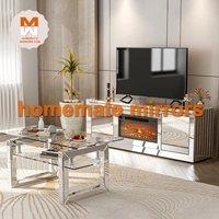 Meuble TV avec cheminée, vente directe d'usine, prix compétitif