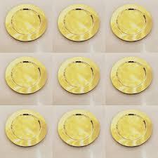 จานรองโลหะทรงกลม สแตนเลส จานตกแต่งสำหรับงานแต่งงาน จานรองโต๊ะอาหาร จานรองสำหรับโรงแรม - Product Image 4