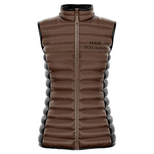 Gilet léger en duvet à capuche pour hommes, veste décontractée sans manches à fermeture éclair, vêtements d'extérieur de couleur unie pour un confort en toute saison - Product Image 3