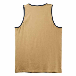 Vêtements pour hommes de haute qualité personnalisés couleur unie séchage rapide débardeurs grande taille respirant col rond coton tricoté méthode de tissage - Product Image 2