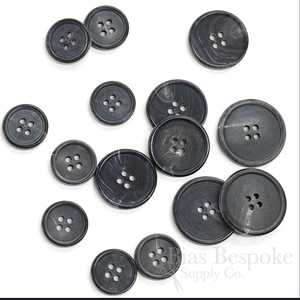 Buffallo horn finish button - Product Image 1
