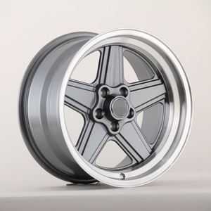 Cerchi in Lega 5X112 16 17 Pollici Argento/Nero con Finitura Diamantata per Auto Passeggeri <span class=keywords><strong>Mercedes</strong></span> <span class=keywords><strong>W126</strong></span> C126 W123 W124 - Product Image 2