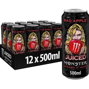 Bebida Energética Monster Juiced Bad Apple de Alta Calidad, 12 x 500ml, Aumenta la Energía, Sabor a Manzana, Bebida Carbonatada, Paquete de 12 - Product Image 3