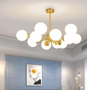 Lámpara de techo LED moderna inteligente montada en superficie, cubierta redonda nórdica con cuerpo Simple, lámpara de candelabro de lujo para dormitorio o sala de estar - Product Image 4