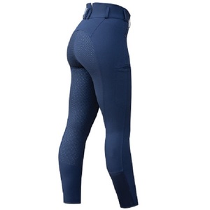 กางเกงขี่ม้าเอวสูงสำหรับผู้หญิงเอวสูงพิมพ์ลายซิลิโคนเสื้อผ้าสำหรับขี่ม้า - Product Image 4