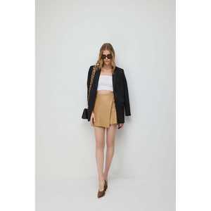 Blusa Corta Casual sin Tirantes con Logotipo Frontal - Product Image 4